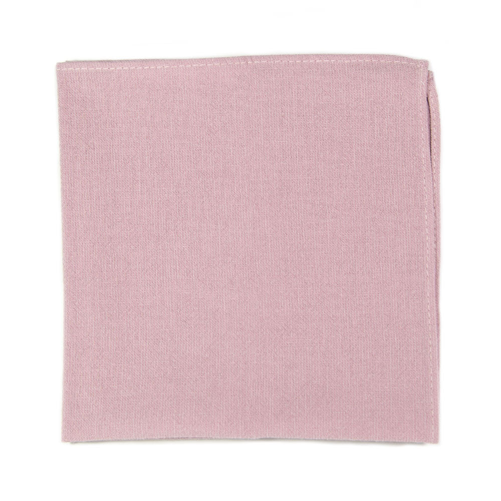 Blush Pocket Square. Solid blush pink textured fabric.