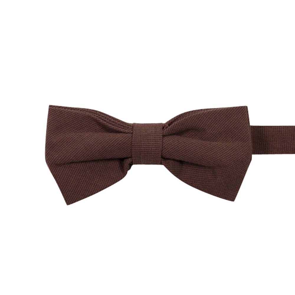 Sangria Pre-Tied Bow Tie. Solid textured fabric.