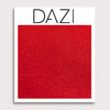 Solid Bright Red Satin Fabric Swatch Sample. 3" x 4" fabric sample on cardstock.