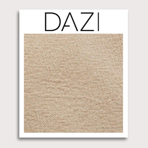 DAZI Champagne Fabric Swatch Sample. 3" x 4" fabric sample on cardstock.