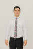 Abyss 3" Wide Standard Tie worn with a white shirt, black belt and black suit pants.