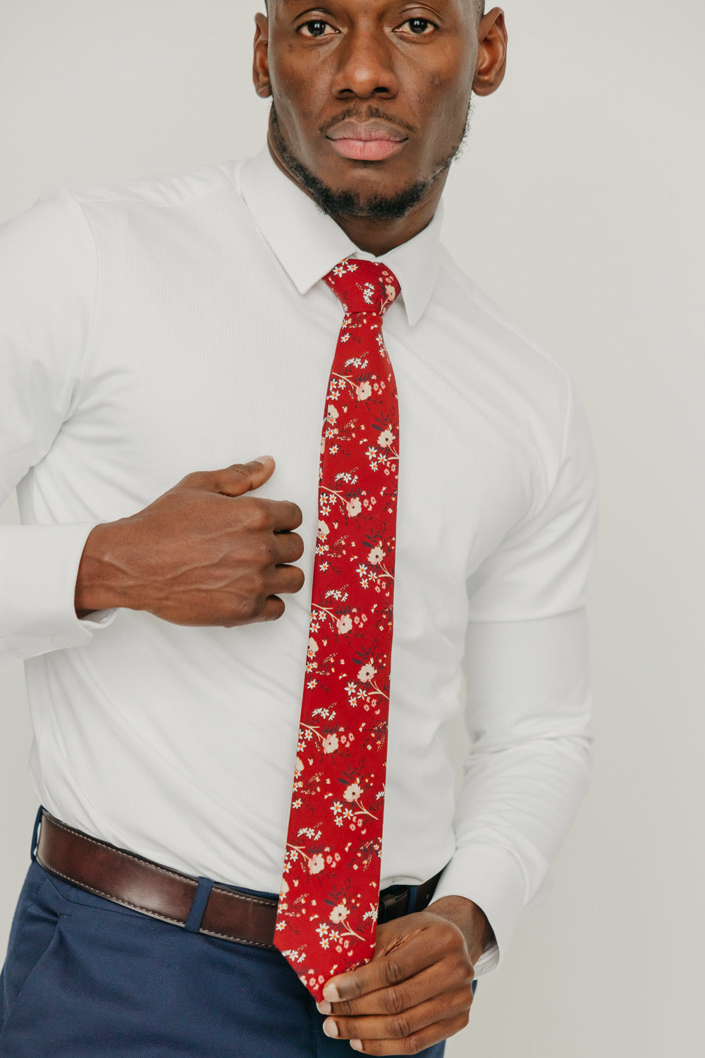 DAZI - Autumn - Floral Skinny Tie