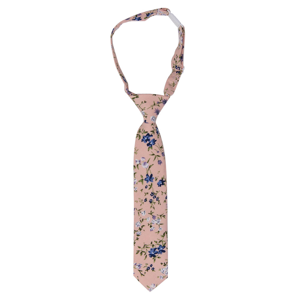 DAZI Baby's Breath Boy Tie. Pre-Tied Necktie on adjustable neck strap with clasp.