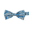 Blue Daisy Bow Tie (Pre-Tied)