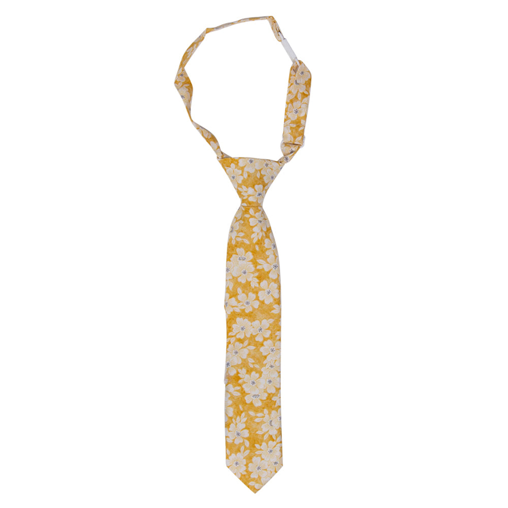 DAZI Daisy Boy Tie. Pre-Tied Necktie on adjustable neck strap with clasp.
