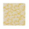 Daisy Pocket Square. Yellow background with small white and yellow flowers throughout. 