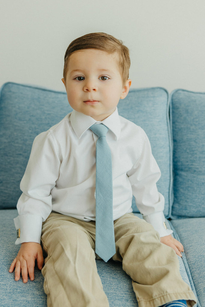 boys dress shirts and ties Boys' Coral Cotton Blend Dress Shirt and Tie Set (Color 31) SPRING NOTION