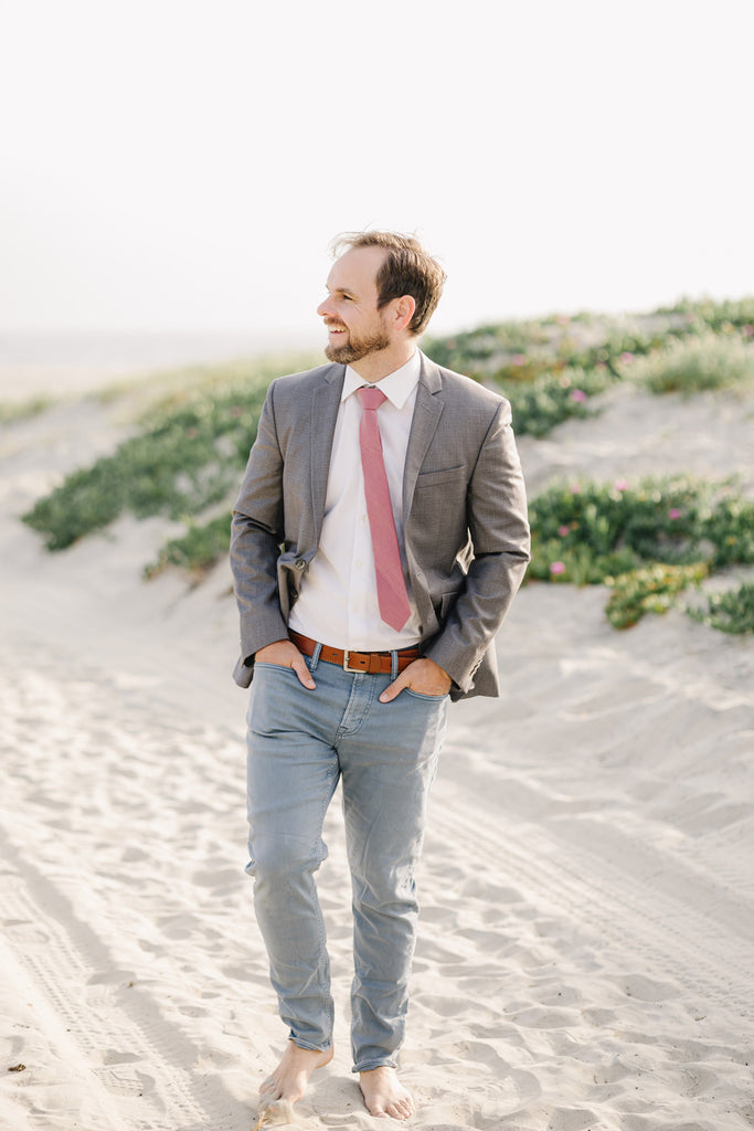 DAZI - Dusty Rose - Skinny Tie DAZI - Dusty Rose - Skinny Tie