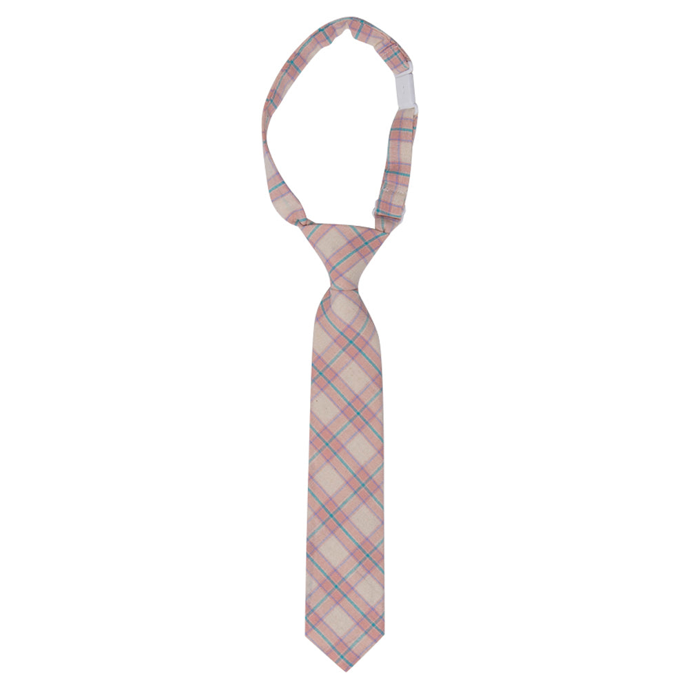 DAZI Milo Boy Tie. Pre-Tied Necktie on adjustable neck strap with clasp.