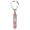 DAZI Orange Pansy Boys Tie. Pre-Tied Necktie on adjustable neck strap with clasp.