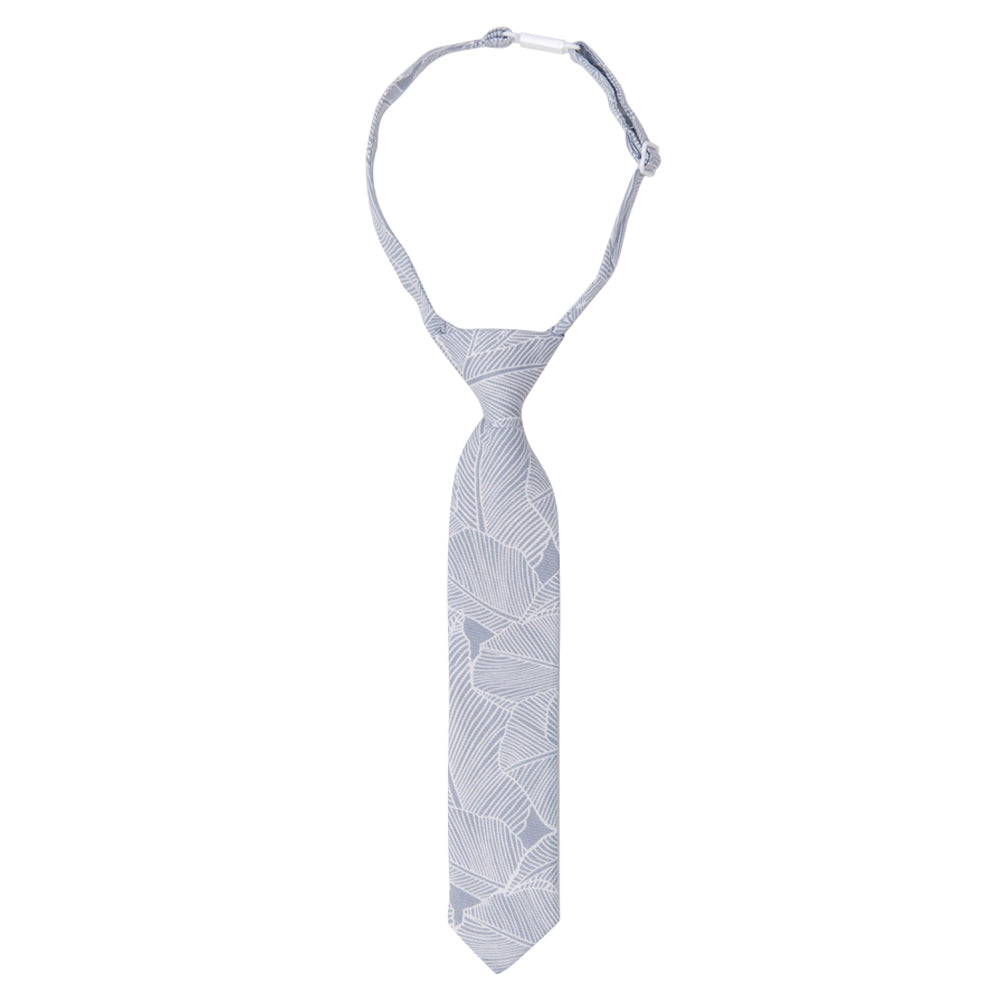 DAZI Palm Boys Tie. Pre-Tied Necktie on adjustable neck strap with clasp.