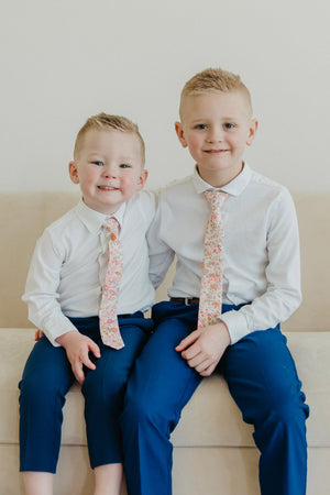 Pink Meadow Boys Tie