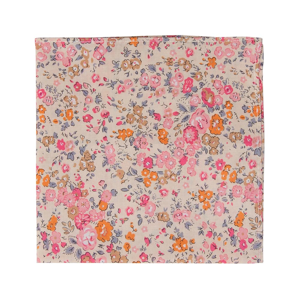 DAZI Pink Meadow Pocket Square