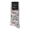 DAZI Dress Socks - Quicksand Roses Floral Dress Socks