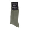 DAZI Dress Socks - Solid Sage Ribbed Dress Socks