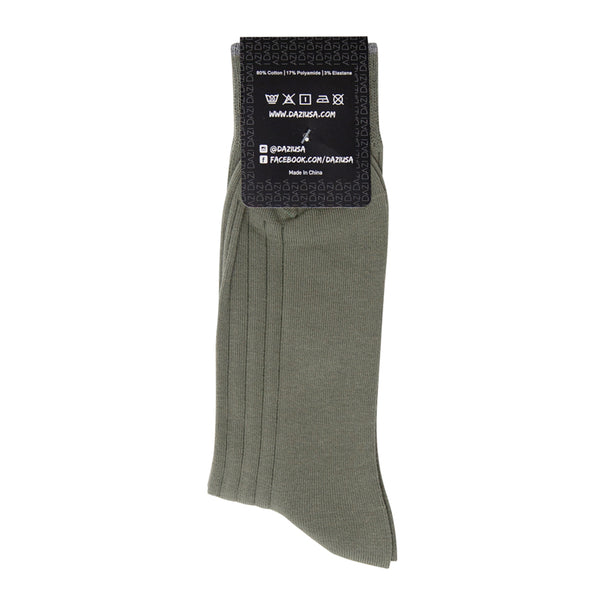 slim fit dress slacks Sage Ribbed Dress Socks, Sage Green Grey White, Premium Cotton Blend, Durable and Comfortable for Men Formal Attire by DAZI