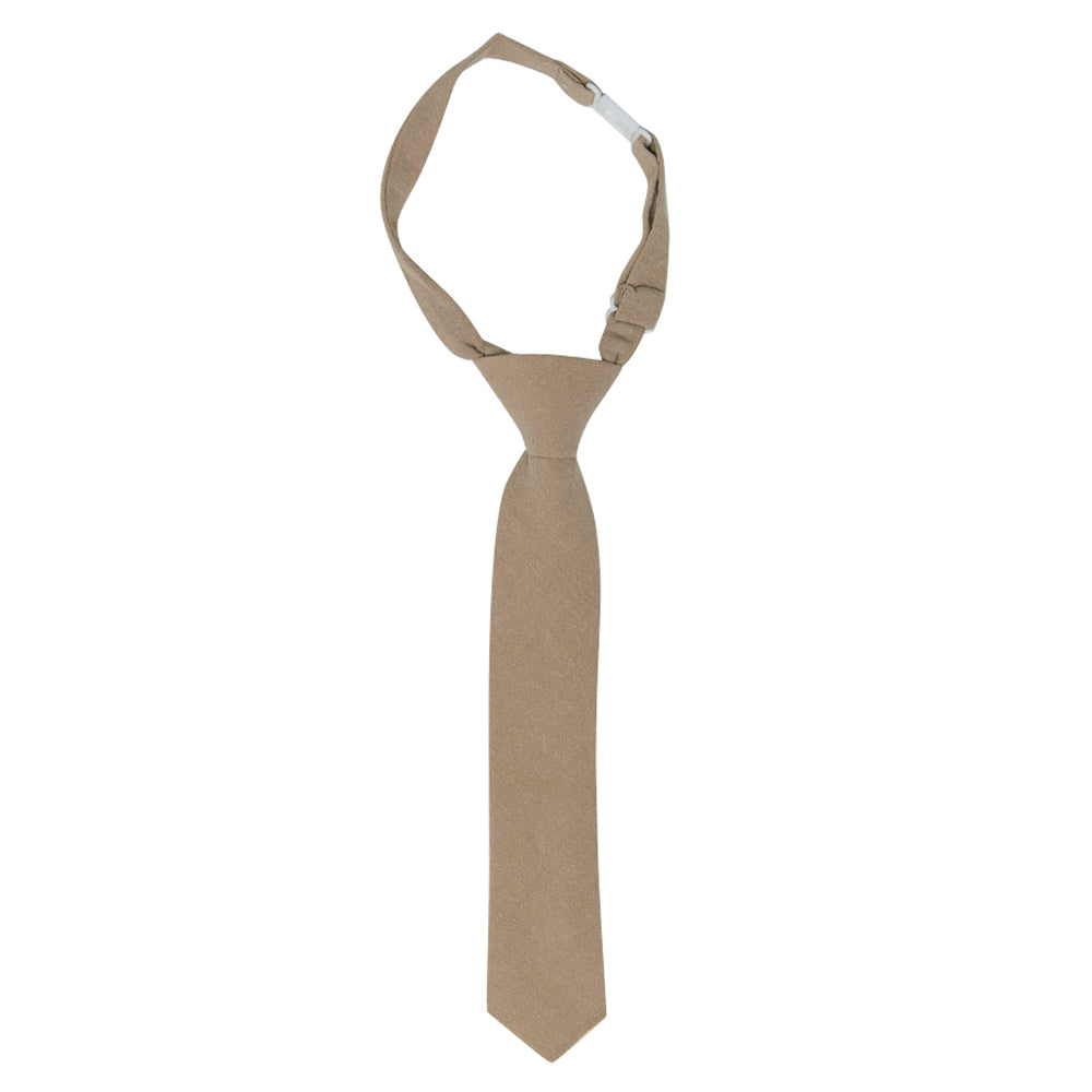 DAZI Sand Boy Tie. Pre-Tied Necktie on adjustable neck strap with clasp.