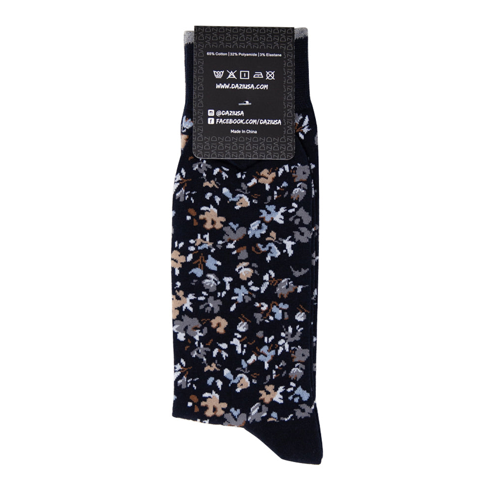 DAZI Dress Socks - Scorpion Grass Floral Dress Socks