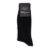 DAZI Dress Socks - Solid Shadow Black Ribbed Dress Socks
