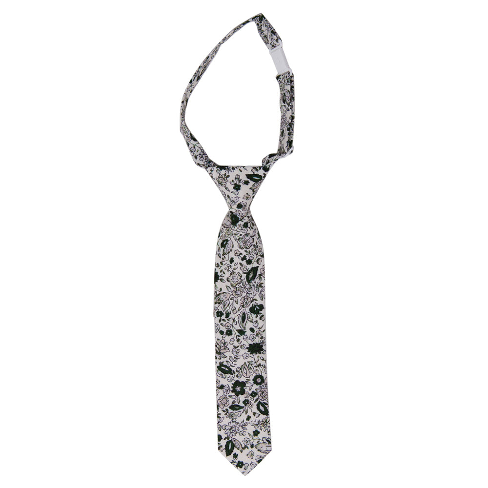 DAZI Silhouette Boy Tie. Pre-Tied Necktie on adjustable neck strap with clasp.