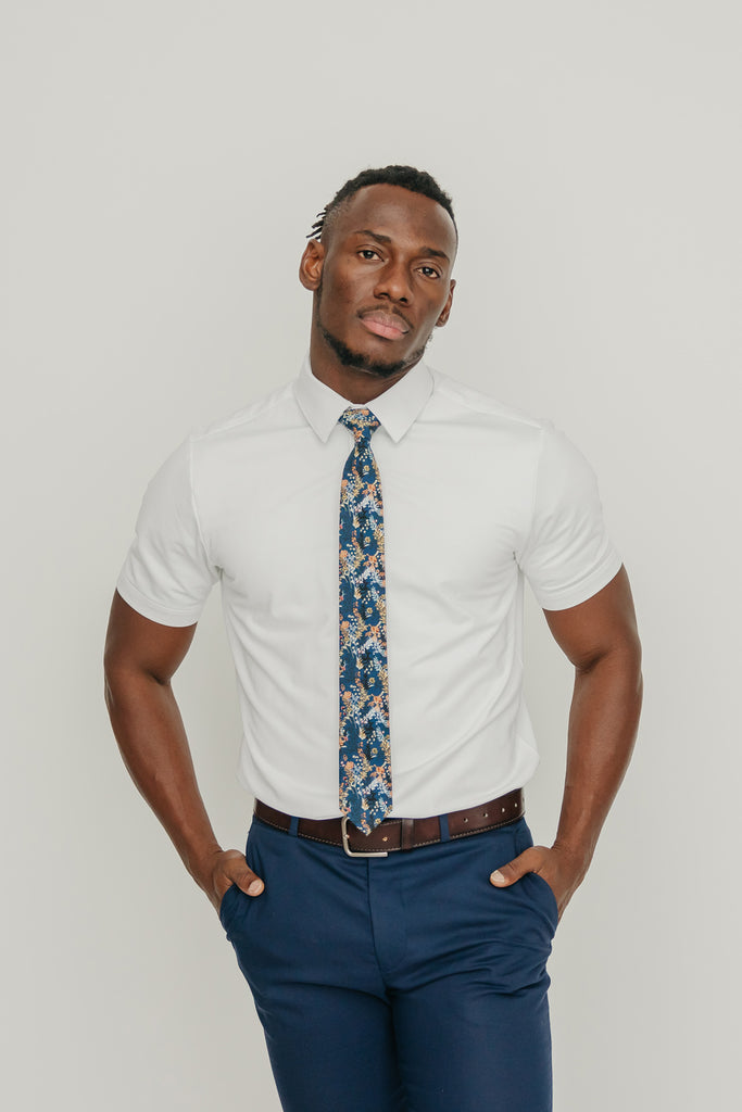 DAZI Men's Skinny Tie Floral Print Cotton Necktie, Great for Weddings, Groom, Groomsmen, Missions, Dances, Gifts. DAZI Men's Skinny Tie Floral Print Cotton Necktie, Great for Weddings, Groom, Groomsmen, Missions, Dances, Gifts.