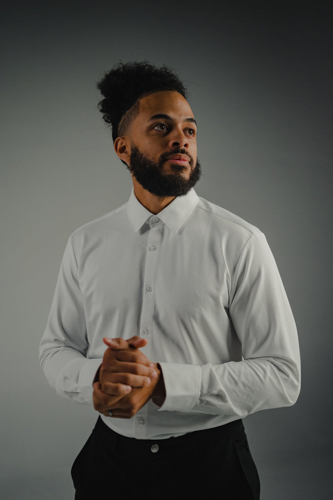 DAZI White Dress Shirt - Long Sleeve DAZI White Dress Shirt - Long Sleeve