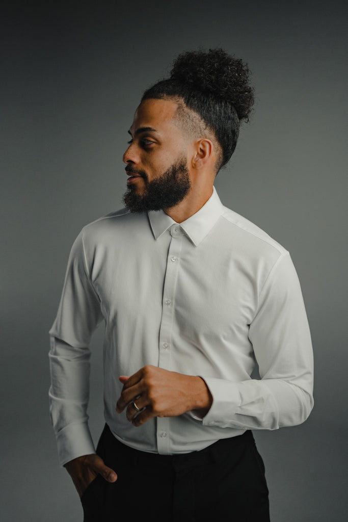 DAZI White Dress Shirt - Long Sleeve DAZI White Dress Shirt - Long Sleeve