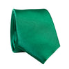 DAZI Emerald Solid Polyester Satin Tie