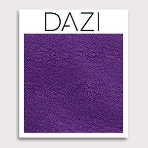 DAZI Grape Fabric Swatch Sample. 3" x 4" fabric sample on cardstock.