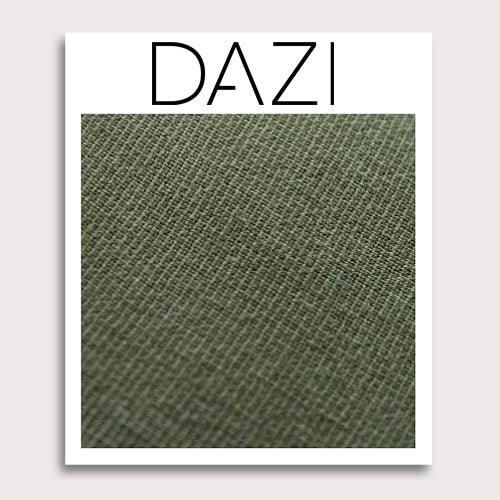 Jungle Fabric Swatch Sample. 3" x 4" fabric sample on cardstock. Solid green textured fabric.