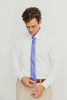 Solid Lavender Satin Tie