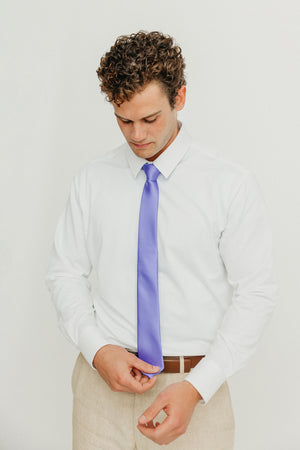 Solid Lavender Tie