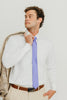 Solid Lavender Satin Tie
