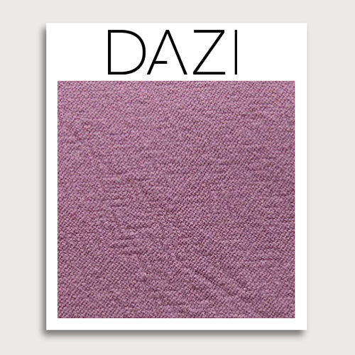 DAZI Lilas Fabric Swatch Sample. 3" x 4" fabric sample on cardstock.