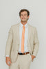 Solid Peach Satin Tie