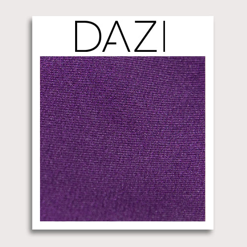 Solid Plum Satin Fabric Swatch Sample. 3" x 4" fabric sample on cardstock.