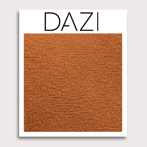 DAZI Pumpkin Fabric Swatch Sample. 3" x 4" fabric sample on cardstock.