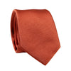 Solid Rust Satin Tie.
