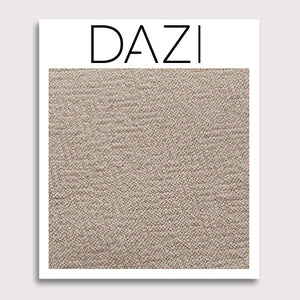 DAZI Sand Fabric Swatch Sample. 3" x 4" fabric sample on cardstock.