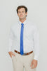 Solid Steel Blue Satin Tie