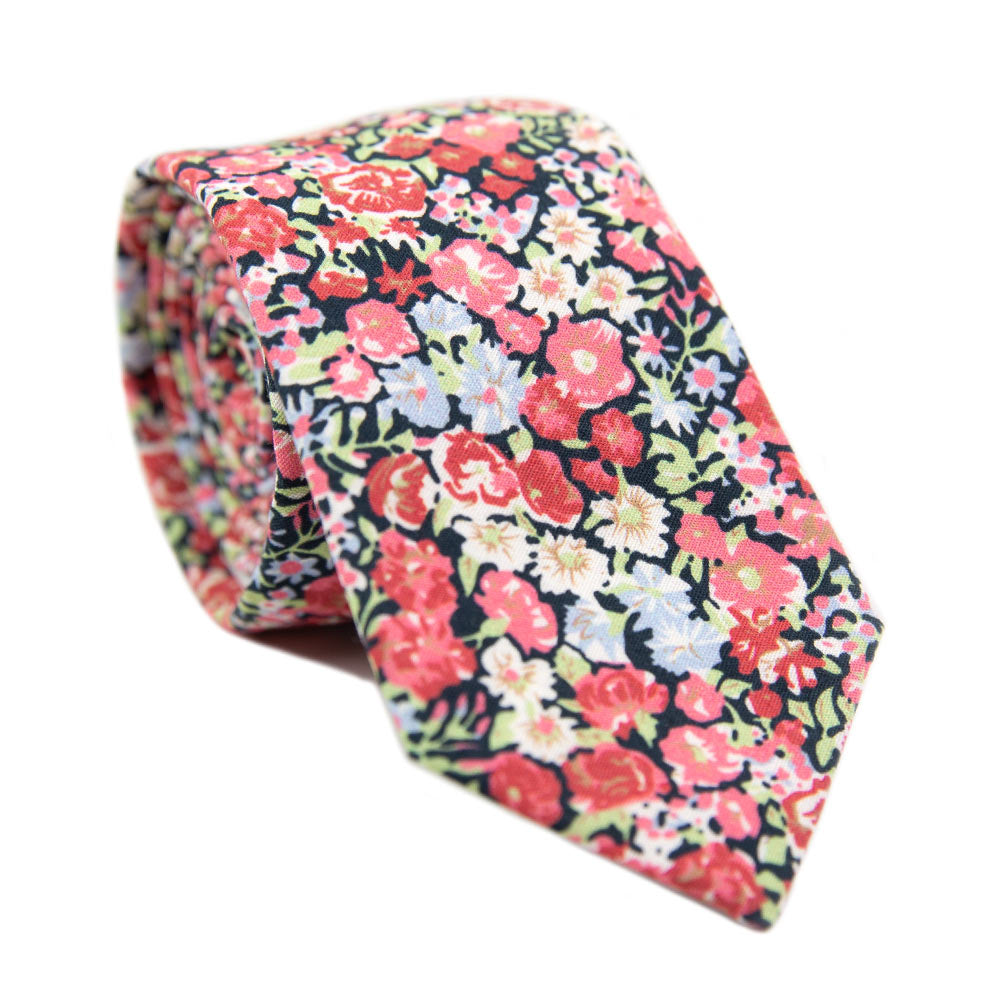dazi white floral tie