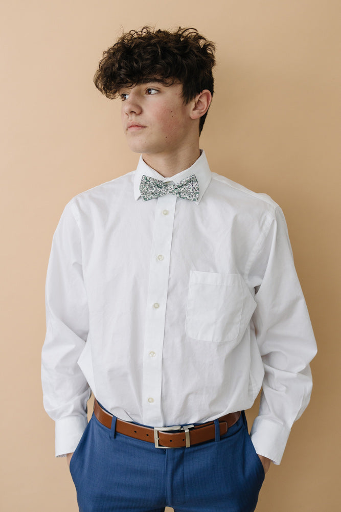 dress shirts with bow ties Boys Dress Shirt With Pocket & Black Bow Tie Set Wedding Guest Dress Kids Formal Classic Shirt & Bow Tie 6-16Yrs Teens Formal Shirt Boys Shirts For