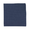Navy Pocket Square. Textured solid navy blue fabric.