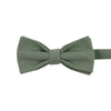 Sage Pre-Tied Bow Tie. Solid sage green textured fabric.