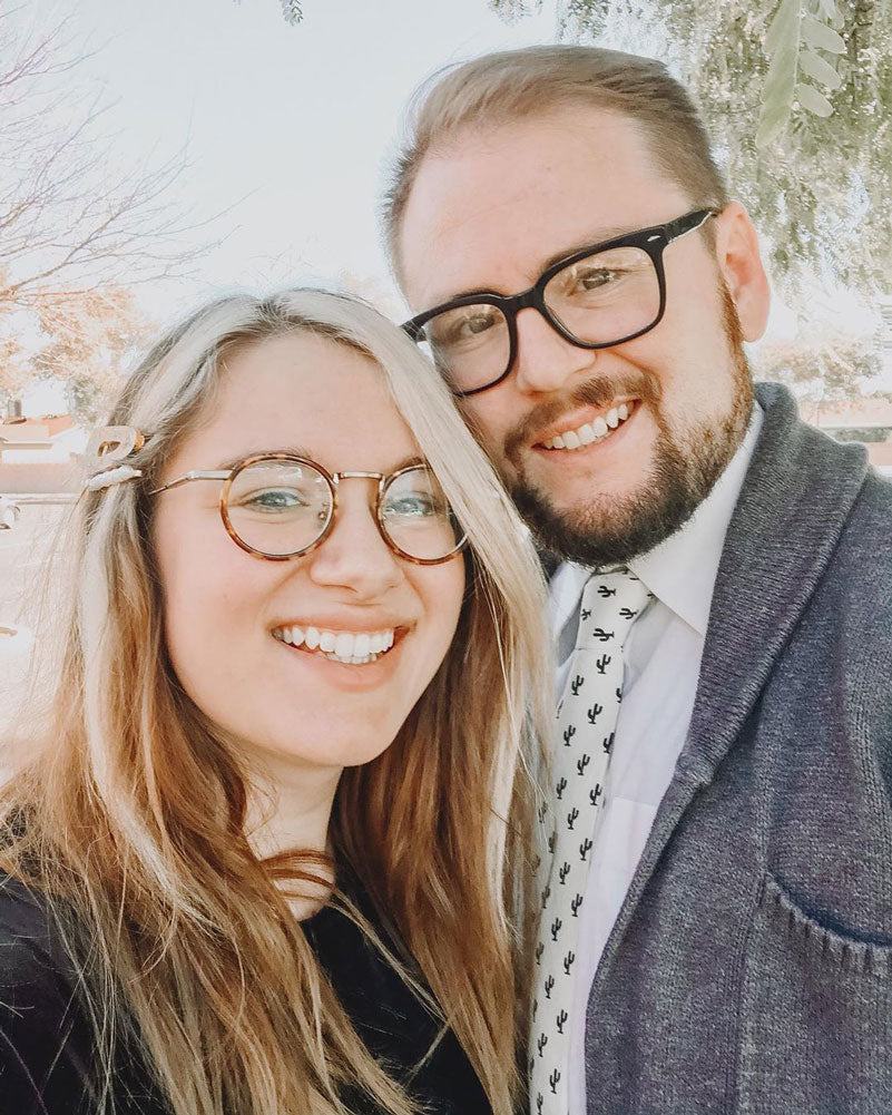 Saguaro tie worn with a white shirt and gray textured cardigan.