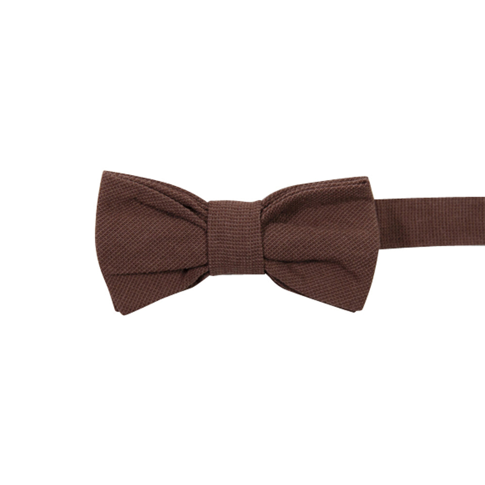 Sangria Pre-Tied Bow Tie. Solid textured fabric.