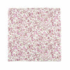 Ventura Pocket Square. Off-white background with small blush pink and light brown flowers and leaves.