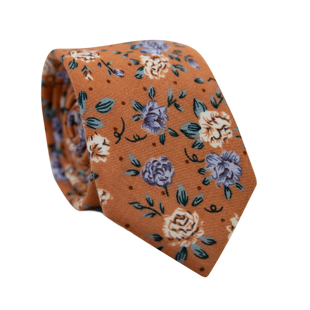 thumbnail image 2 of Bouquet Mens Skinny Tie | Skinny Neckties In Bouquet Color | Cheap 2 of 12